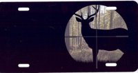 Buck in Cross Arrows License Plate