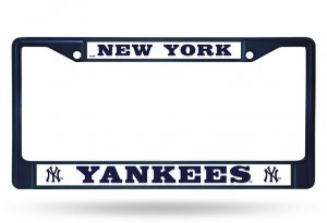 New York Yankees Anodized Navy Blue License Plate Frame