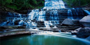 Waterfalls #3 Photo License Plate