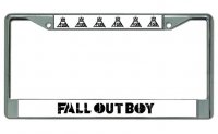 Fall Out Boy Chrome License Plate Frame