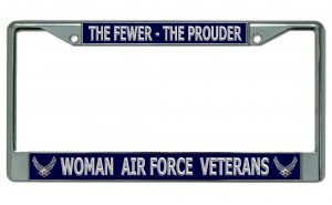 Woman Air Force Veterans … Chrome License Plate Frame
