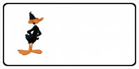 Daffy Duck Offset Photo License Plate