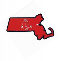 Boston Red Sox Home State Vinyl Sticker