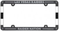 Las Vegas Raiders Full Color Plastic License Plate Frame