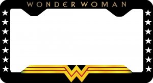 Wonder Woman Thin Style License Plate Frame