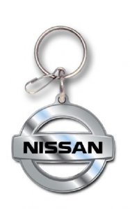 Nissan Logo Enamel Keychain