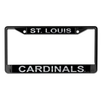 St. Louis Cardinals Laser Black License Plate Frame