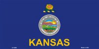 Kansas State Flag License Plate