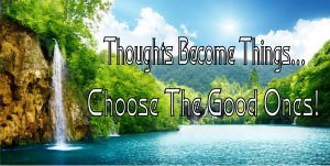 Thought Become Things Choose Good Ones Photo License Plate