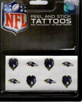 Baltimore Ravens 8-PC Peel And Stick Tattoo Set