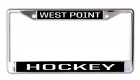West Point Hockey Chrome License Plate Frame