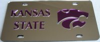 Kansas State on Silver Laser Plate