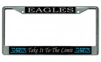 Eagles Take It To The Limit Chrome License Plate Frame