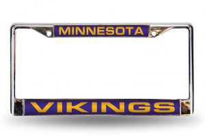 Minnesota Vikings Laser Chrome License Plate Frame