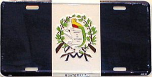 Guatemala Flag License Plate