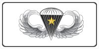Operation Just Cause With Combat Jump Wings Photo License Plate