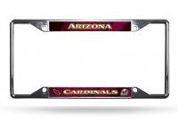 Arizona Cardinals EZ View Chrome License Plate Frame