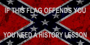 If This Flag Offends You Rebel Confederate Photo License Plate