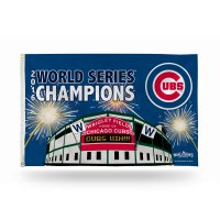 Chicago Cubs World Series Champs Banner Flag