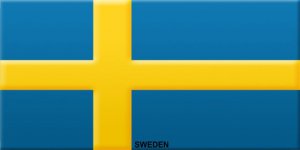 Sweden Flag Photo License Plate