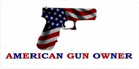 American Gun Owner Photo License Plate