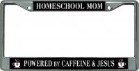 Homeschool Mom Chrome License Plate Frame