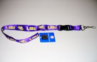 LSU Tigers Purple Lanyard With Safety Fastener