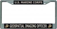 U.S. Marine Corps Geospatial Imaging Officer Chrome Frame