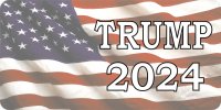 Trump 2024 Photo License Plate