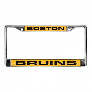 Boston Bruins Laser Chrome License Plate Frame