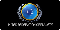 United Federation Of Planets Photo License Plate