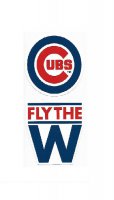 Chicago Cubs Double Up Die Cut Vinyl Stickers