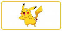 Pikachu Pokemon Photo License Plate