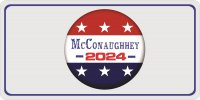 McConaughey 2024 Button Photo License Plate