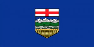 Alberta Flag Photo License Plate