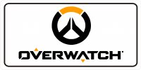 Overwatch Logo On White Photo License Plate