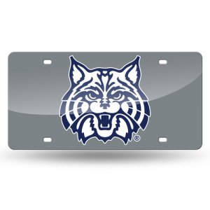 Arizona Wildcats Logo Silver Laser License Plate