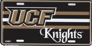 UCF Knights Metal License Plate