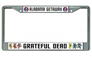Grateful Dead Alabama Getaway Chrome License Plate Frame