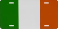Irish Flag Photo License Plate