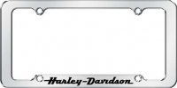 Harley-Davidson Script w/Black Letters License Plate Frame