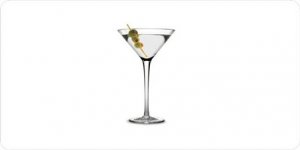 Martini Drink Centered Photo License Plate