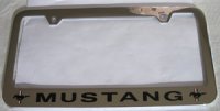 Ford Mustang Solid Brass License Plate Frame