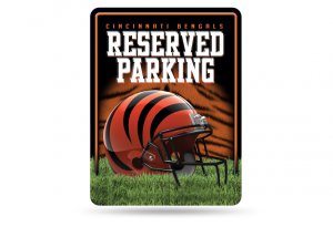 Cincinnati Bengals Metal Parking Sign