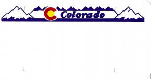 Design It Yourself Colorado State Look-Alike Bicycle Plate #4