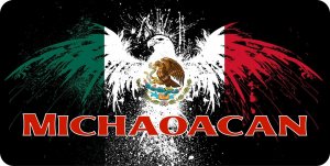 Mexico Michoacán Eagle Photo License Plate