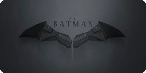 The Batman Gray Logo Photo License Plate