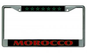 Morocco Chrome License Plate Frame