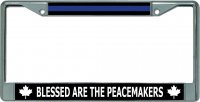 Thin Blue Line Canada Blessed Peacemakers Chrome Frame