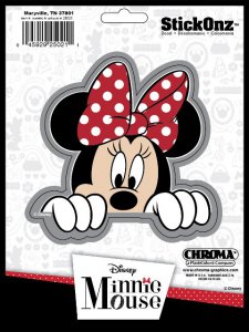 Minnie Mouse Peeking Decal